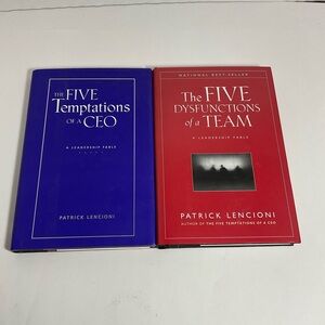 Patrick Lencioni Leadership Fable Five Dysfunctions of A Team & Temptations CEO
